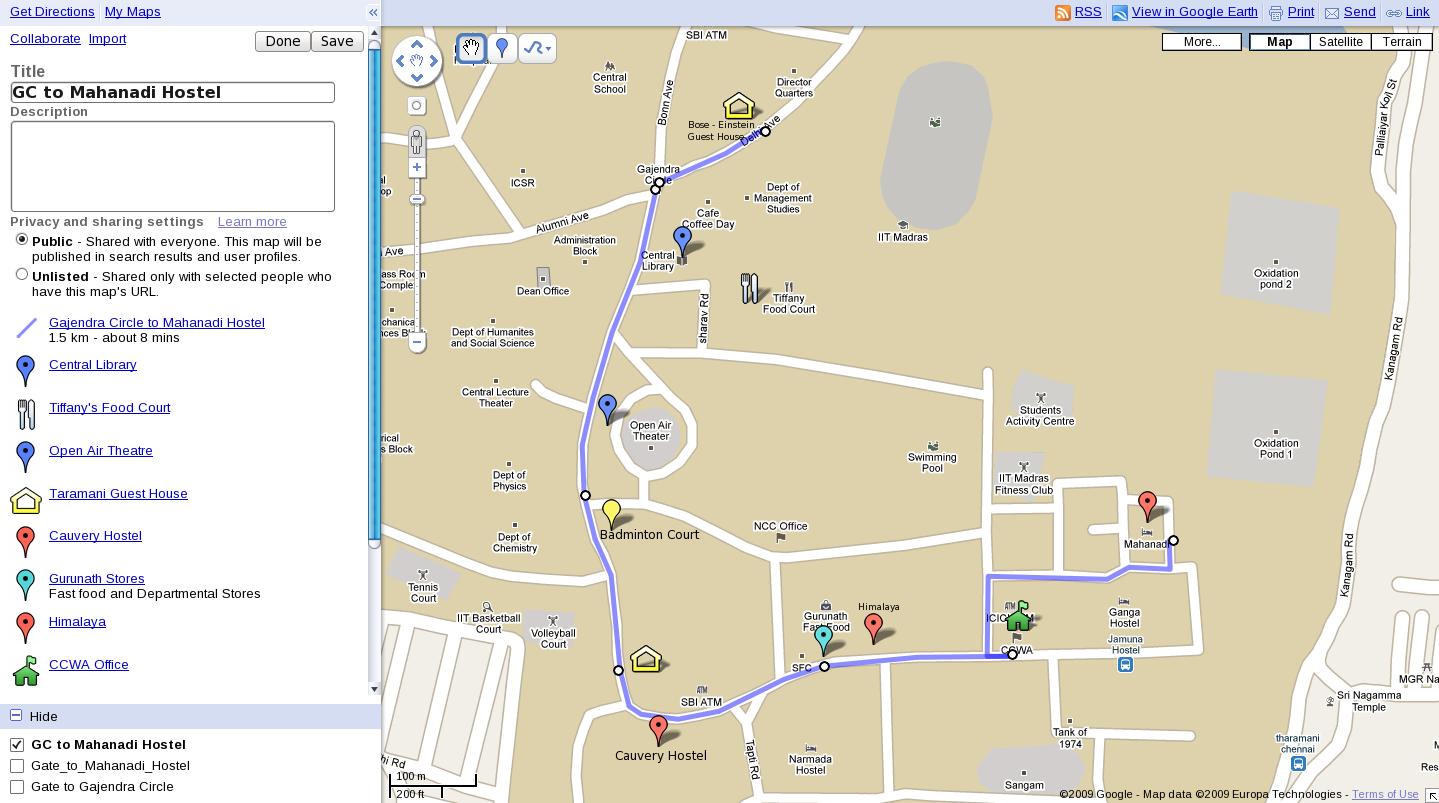 iit madras campus map